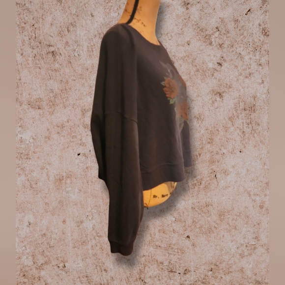 Snake & Roses Pullover Lightweight Cropped Sweatshirt. Size S. NWT - Picture 6 of 8
